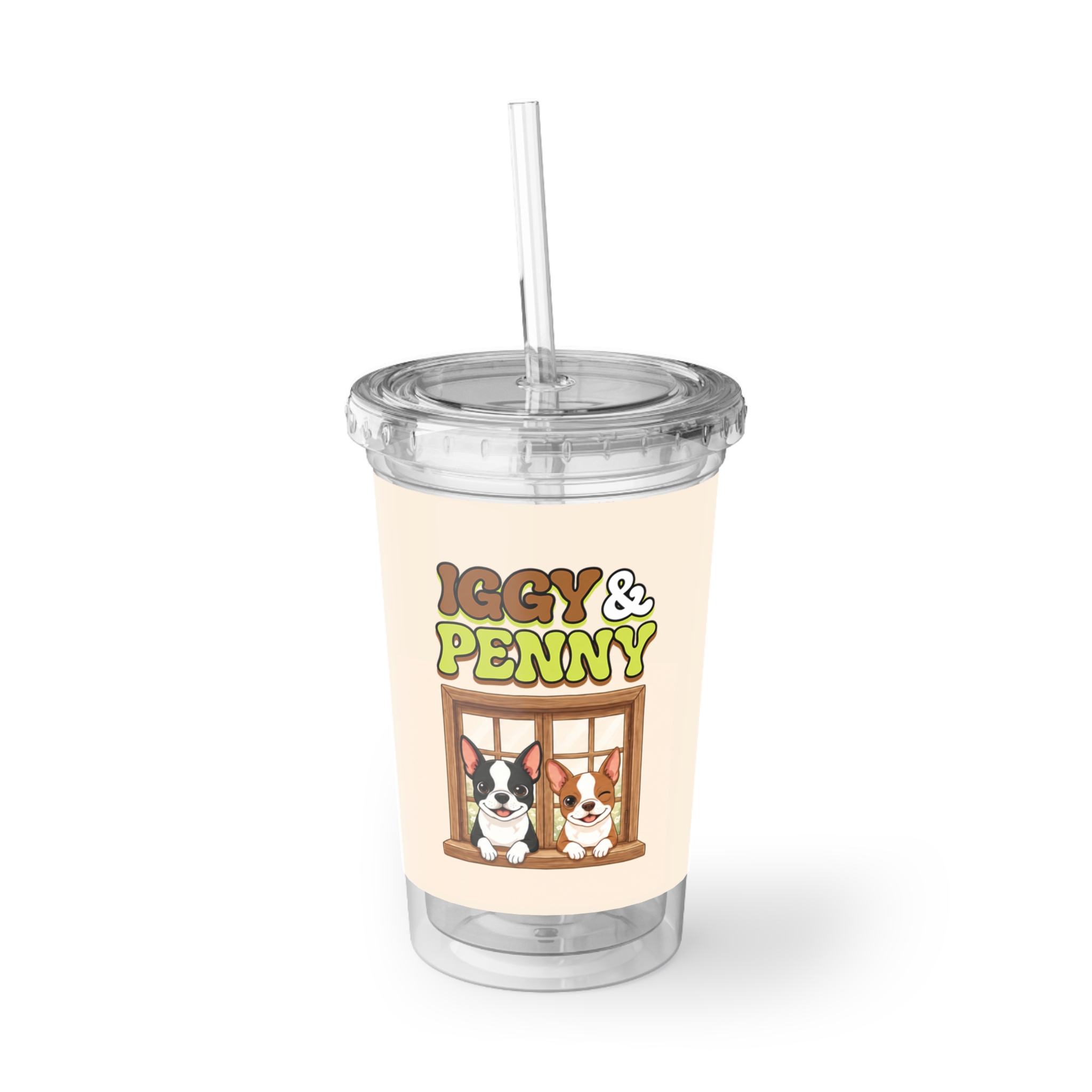 Corgi Window Acrylic Tumbler – Cute Dog Lover Travel Cup