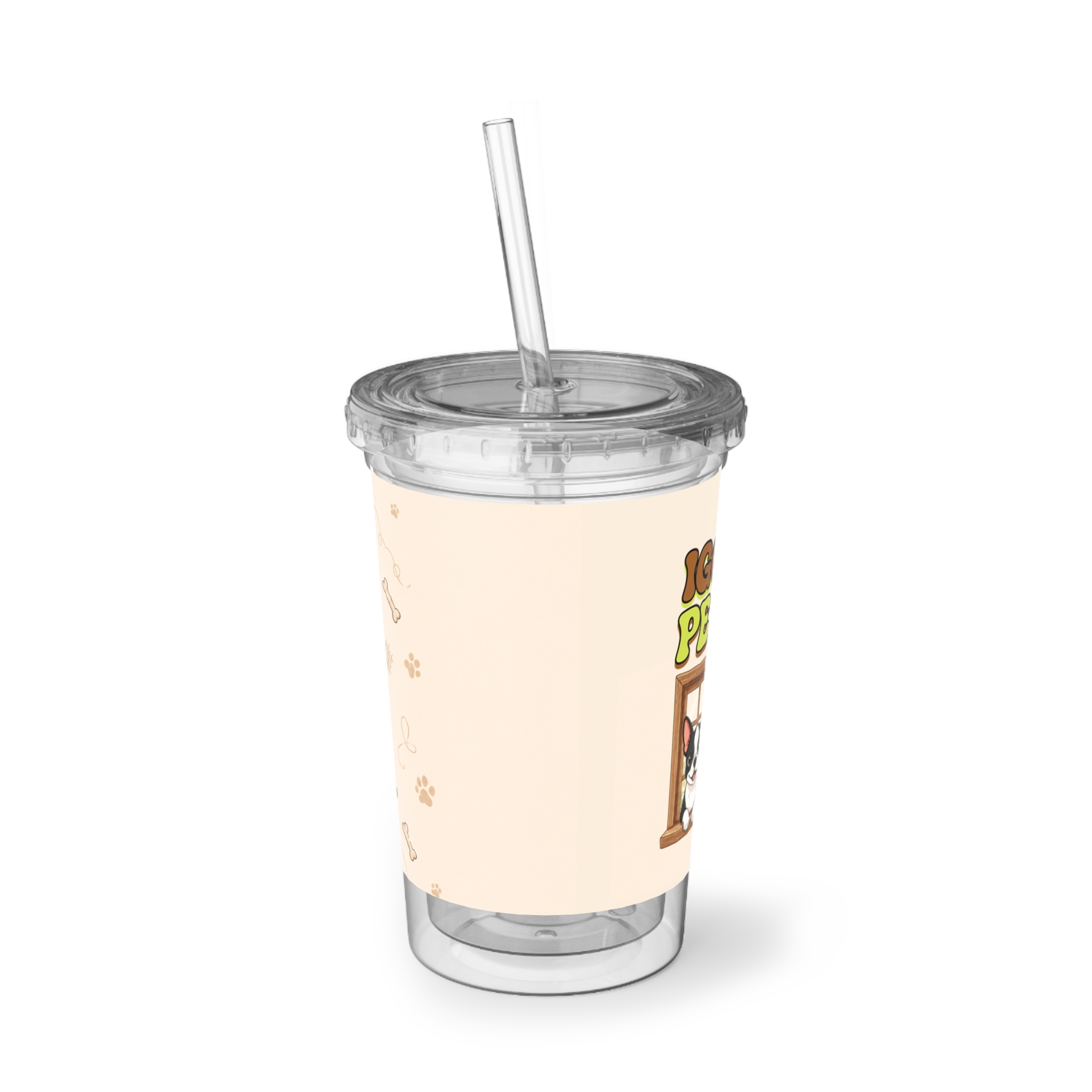 Corgi Window Acrylic Tumbler – Cute Dog Lover Travel Cup - Image 3